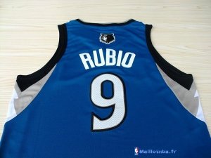 Maillot NBA Pas Cher Minnesota Timberwolves Ricky Rubio 9 Bleu