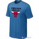 T-Shirt NBA Pas Cher Chicago Bulls Bleu 01