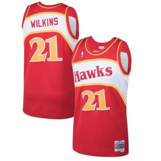 Atlanta Hawks Dominique Wilkins Mitchell & Ness Red 1986-87 Hardwood Classics Swingman Jersey