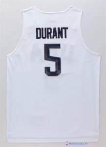 Maillot NBA Pas Cher USA 2016 Durant 5 Blanc