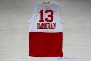 Maillot NBA Pas Cher Philadelphia Sixers Wilt Chamberlain 13 Rouge Blanc