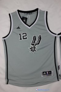 Maillot NBA Pas Cher San Antonio Spurs Junior LaMarcus Aldridge 12 Gris
