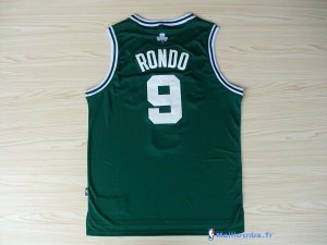 Maillot NBA Pas Cher Boston Celtics Rajon Rondo 9 Vert Blanc