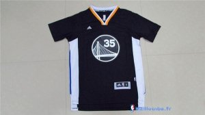 Maillot NBA Pas Cher Golden State Warriors Kevin Durant 35 Noir MC