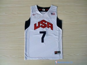 Maillot NBA Pas Cher USA 2012 Westbrook 7 Blanc