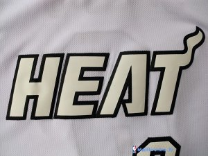 Maillot NBA Pas Cher Miami Heat LeBron James 6 Blanc