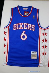 Maillot NBA Pas Cher Philadelphia Sixers Julius Erving 6 Bleu