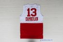 Maillot NBA Pas Cher Philadelphia Sixers Wilt Chamberlain 13 Rouge Blanc