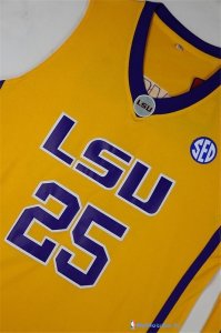 Maillot NCAA Pas Cher LSU Bobby Simmons 25 Jaune