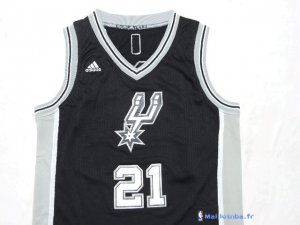 Maillot NBA Pas Cher San Antonio Spurs Junior Tim 21 Noir