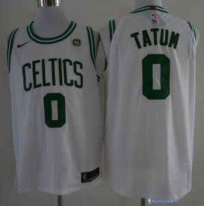Maillot NBA Pas Cher Boston Celtics Jayson Tatum 0 Blanc 2017/18