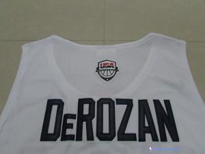 Maillot NBA Pas Cher USA 2016 Demar DeRozan 9 Blanc