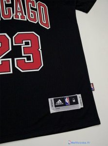 Maillot NBA Pas Cher Chicago Bulls Michael Jordan 23 Noir MC