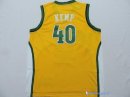 Maillot NBA Pas Cher Seattle Supersonics Shawn Kemp 40 Jaune