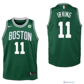 Maillot NBA Pas Cher Boston Celtics Junior Kyrie Irving 11 Vert 2017/18