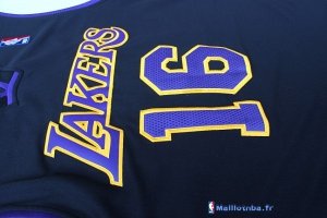 Maillot NBA Pas Cher Los Angeles Lakers Pau Gasol 16 Noir