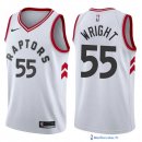 Maillot NBA Pas Cher Toronto Raptors Delon Wright 55 Blanc Association 2017/18