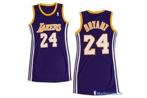 Maillot NBA Pas Cher Los Angeles Lakers Femme Kobe Bryant 24 Pourpre