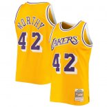 Los Angeles Lakers James Worthy Mitchell & Ness Gold 1984-85 Hardwood Classics Swingman Jersey