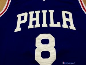 Maillot NBA Pas Cher Philadelphia Sixers Julius Erving 8 Bleu