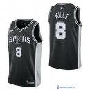 Maillot NBA Pas Cher San Antonio Spurs Patty Mills 8 Noir Icon 2017/18