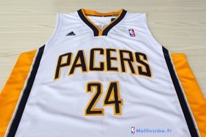 Maillot NBA Pas Cher Indiana Pacers Paul George 24 Blanc