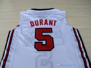 Maillot NBA Pas Cher USA 1992 Kevin Durant 5 Blanc