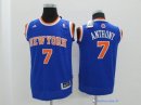 Maillot NBA Pas Cher New York Knicks Junior Carmelo Anthony 7 Bleu