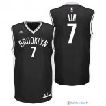 Maillot NBA Pas Cher Brooklyn Nets Jeremy Lin 7 Noir