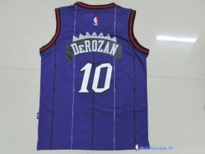 Maillot NBA Pas Cher Toronto Raptors Junior Demar DeRozan 10 Retro Pourpre