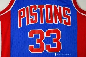 Maillot NBA Pas Cher Detroit Pistons Grant Hill 33 Retro Bleu