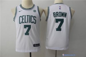 Maillot NBA Pas Cher Boston Celtics Junior Kyrie Irving 15 Blanc 2017/18