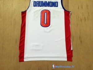 Maillot NBA Pas Cher Detroit Pistons Andre Drummond 0 Blanc