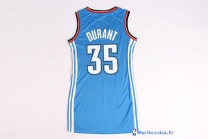 Maillot NBA Pas Cher Oklahoma City Thunder Femme Kevin Durant 35 Bleu