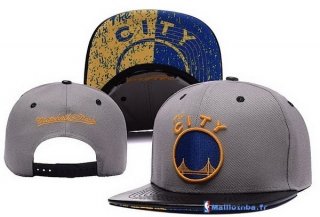 Bonnet NBA Golden State Warriors 2016 City Gris