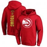 Atlanta Hawks Trae Young Fanatics Branded Red Team Playmaker Name & Number Pullover Hoodie