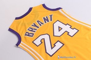 Maillot NBA Pas Cher Los Angeles Lakers Femme Kobe Bryant 24 Jaune