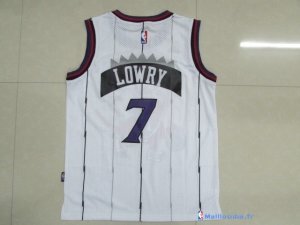 Maillot NBA Pas Cher Toronto Raptors Junior Kyle Lowry 7 Retro Blanc