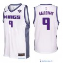 Maillot NBA Pas Cher Sacramento Kings Langston Galloway 9 Blanc Association 2017/18