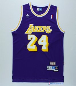 Maillot NBA Pas Cher Los Angeles Lakers Kobe Bryant 24 Retro Pourpre