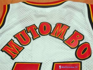 Maillot NBA Pas Cher Atlanta Hawks Dikembe Mutombo 55 Blanc