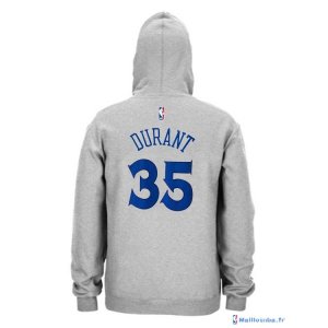 Sweat Capuche NBA Golden State Warriors Kevin Durant 35 Gris