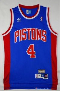 Maillot NBA Pas Cher Detroit Pistons Joe Dumars 4 Retro Bleu