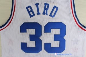 Maillot NBA Pas Cher All Star 1990 Larry Joe 33 Bird Blanc