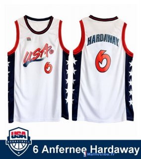 Maillot NBA Pas Cher USA 1996 Anfernee Hardaway 6 Blanc