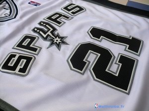 Maillot NBA Pas Cher San Antonio Spurs Tim Duncan 21 Blanc