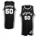 Maillot NBA Pas Cher San Antonio Spurs David Robinson 50 Noir
