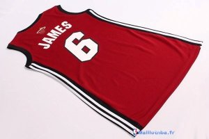 Maillot NBA Pas Cher Miami Heat Femme LeBron James 6 Rouge