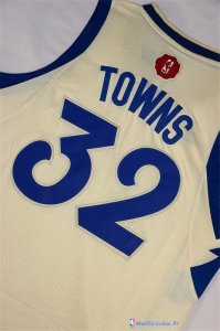 Maillot NBA Pas Cher Noël Minnesota Timberwolves Towns 32 Blanc