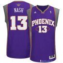 Maillot NBA Pas Cher Phoenix Suns Steve Nash 13 Pourpre Gris